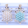 New design pearl animal keychain turtle souvenir